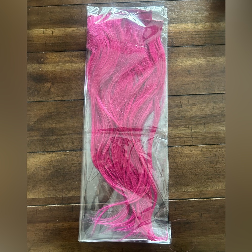 Fuchsia Pink Hair Extensions